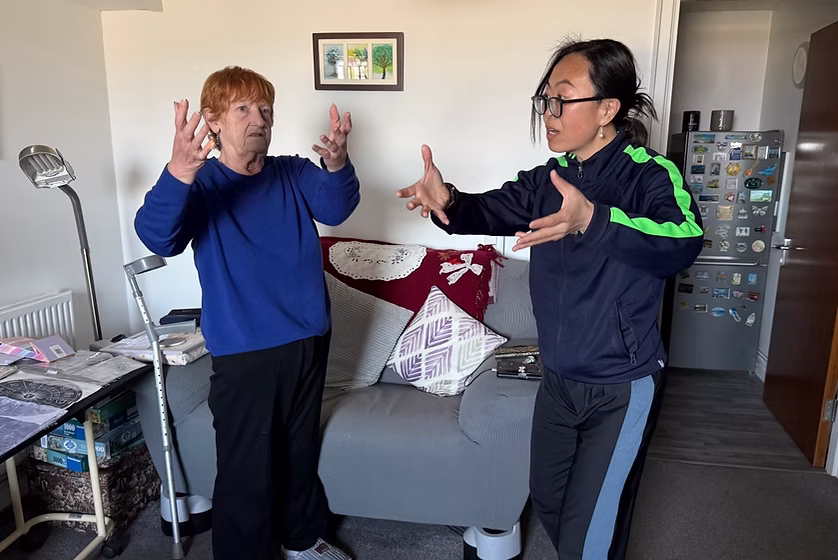 A group taking part in Apex Tai Chi practice
